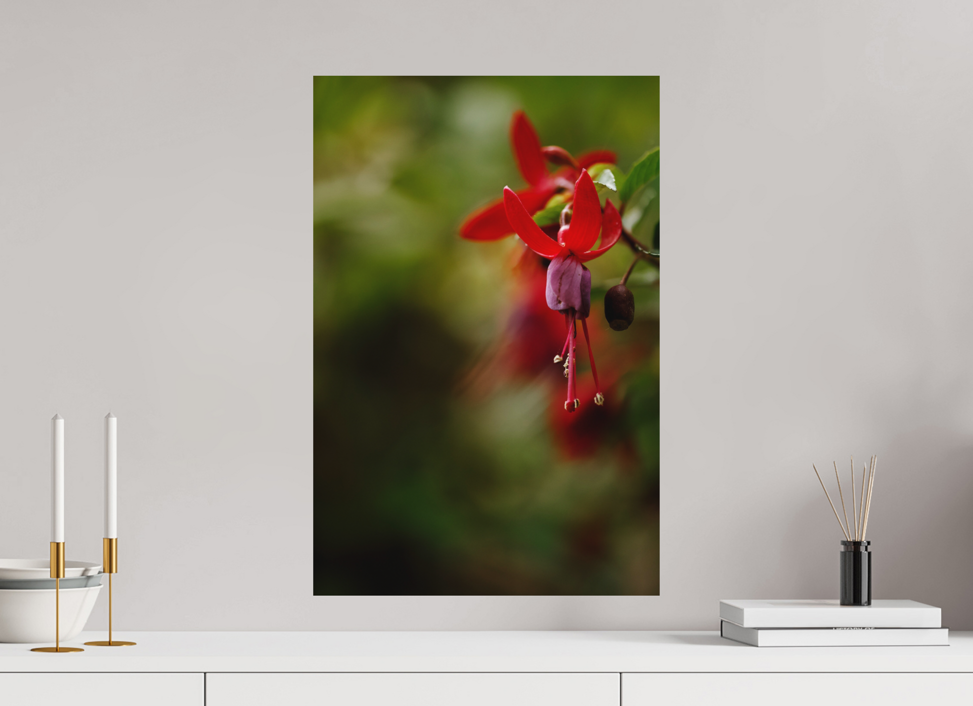 40 x 60 cm, Aluminium with mounting rails Summer Fuchsia